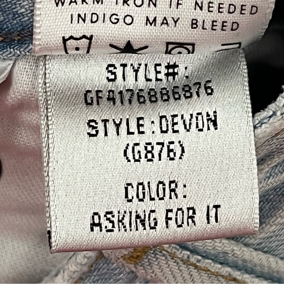 GRLFRND 26x27 Devon High Rise Slim Jeans 0175 Asking For It light blue - Picture 9 of 11